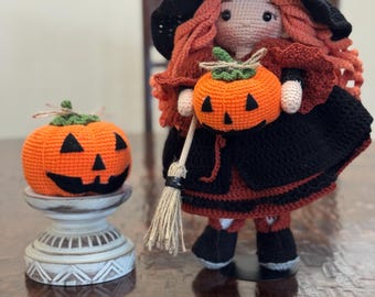 Handmade Crochet Beatrix The Little Witch Amigurumi Decor