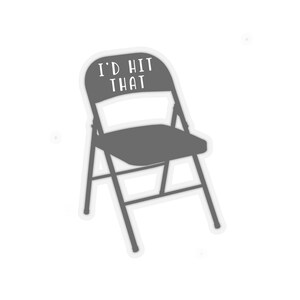 Folding Chair Brawl Kiss-Cut Stickers