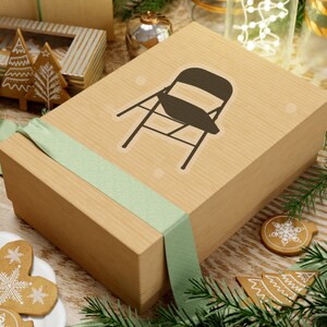 Chair fight folding chair Kiss-Cut Stickers