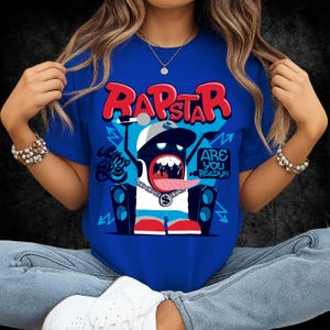 RAPSTAR SVG PNG – Funny Rap Shirt Design – Personalized Hip Hop T-Shirt – Cricut & Sublimation – Digital Download