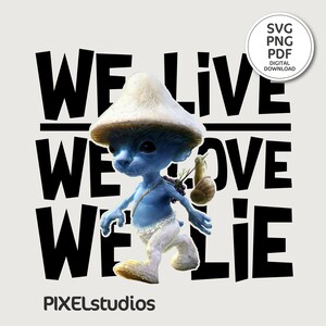 STL file SMURF CAT - SMURF MEME 🐱・Model to download and 3D print