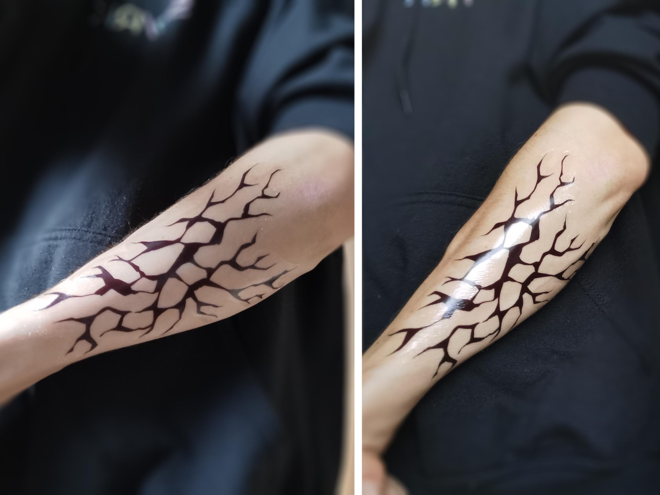 Gyomei Himejima Tattoo DEMON SLAYER | Demon Mark Tattoo | Stone Hashira