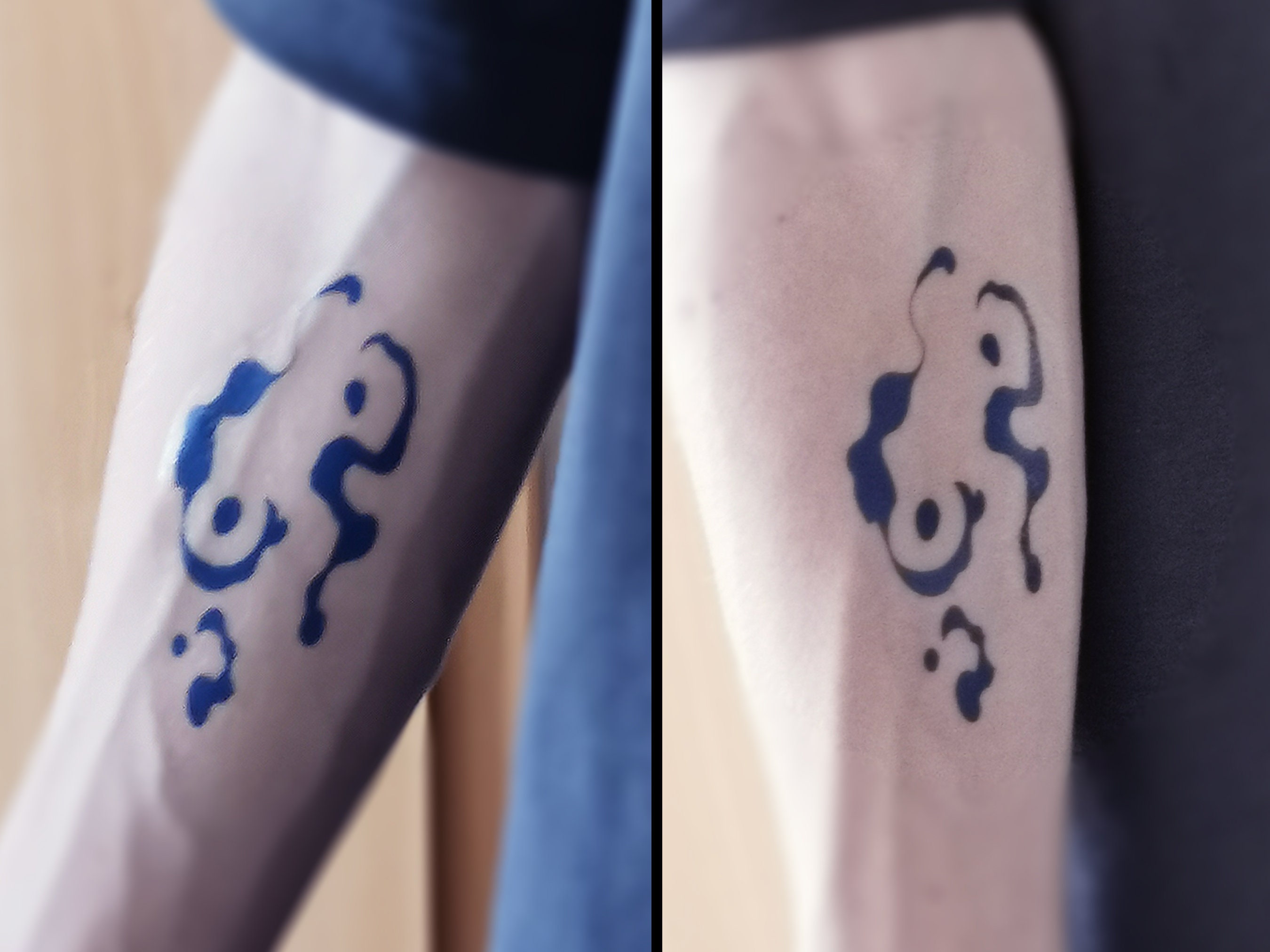Tomioka Tattoo DEMON SLAYER | Water Hashira | Demon Mark Tattoo | Giyu