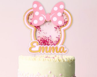 Shaker cake topper svg, digitale Minnie Cake Topper, SVG e Studio. Download immediato