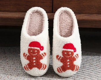 Gingerbread House Shoes, Christmas Women’s Slippers