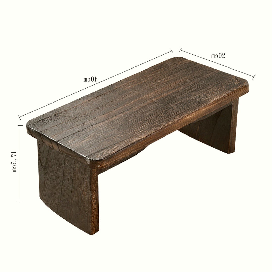 Solid Wood Low Stool Wooden Wooden Stool Etsy