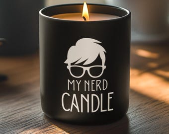 My Nerd Candle – Black Magic Scented Candle, Desk Decor Gift