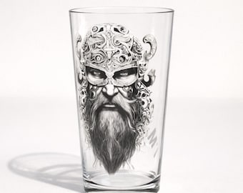 Pint Glass I'm a Total Viking, Gift for him, Anniversary, Birthday, Wedding Gifting, Thoughtful Present, Viking Lover, Nordic Gift