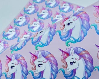Pastel Unicorn Wrapping Paper - Magical Kids Birthday, Baby Shower