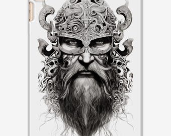 Birthday Gift iPad Air 2 Case Viking Warrior Tablet Cover Unique Tech Gift For Him Statement Design