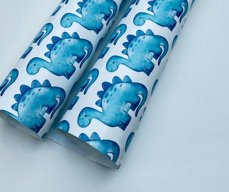 Papel Embrulho Dinossauros RayofSun - 76cmx9.8m Aniversário Infantil