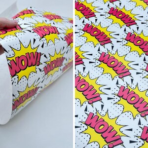 Papel de regalo Pop Art WOW!: Papel de regalo con un atrevido estilo cómic para cumpleaños, fiestas y ocasiones especiales.