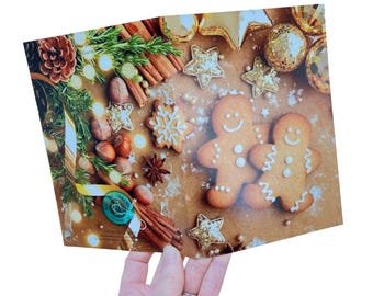 Funny Gingerbread Man Christmas Card, Festive Holiday Cookie Design