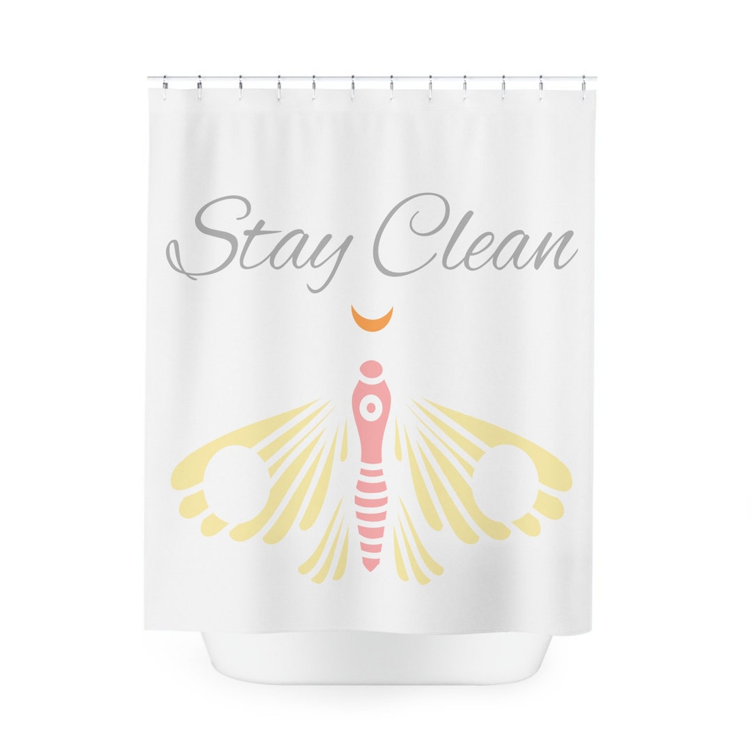 Stay Clean Bathroom Shower Curtain Stay Clean Decoration Etsy