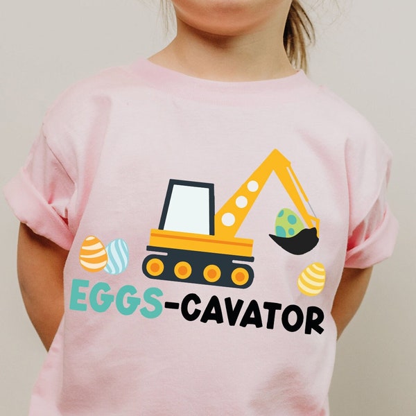 Easter Eggs Cavator Shirt, Eggs Cavator Raglan, Kids Easter Shirt, Cute Easter Oneise, Easter Day Gift, Funny Easter Toddler, Easter Shirt