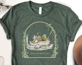 Frog And Toad Shirt, Vintage Classic Book Shirt, I Will Take Life Easy Shirt, Frog Shirt, Book Lovers Shirt, Gift for Reader, Birthday Gift