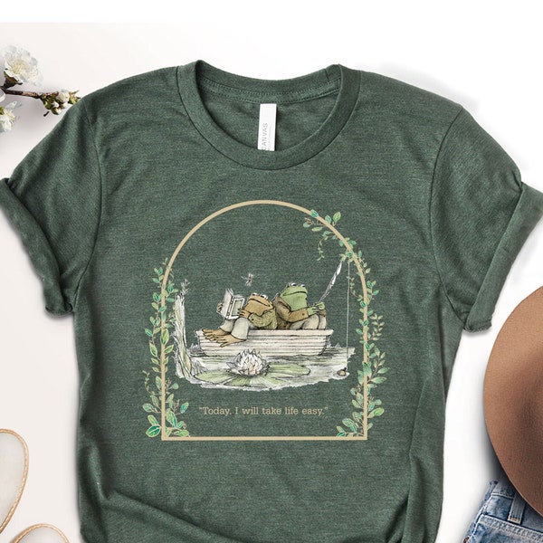 Frog And Toad Shirt, Vintage Classic Book Shirt, I Will Take Life Easy Shirt, Frog Shirt, Book Lovers Shirt, Gift for Reader, Birthday Gift