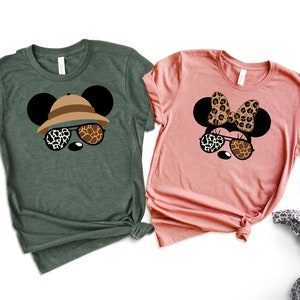 Animal Kingdom Safari Couple Shirts, Disney Mickey Minnie Safari Mode, Couple Shirt, Disney Safari Couple Shirts, Disney Couple Gift Tees