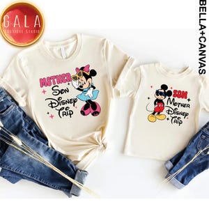 Matching Disney Mom and Son Shirts – Minnie for Mom, Mickey for Son – Cute Mommy and Me T-Shirts – Mother&#39;s Day Disney Outfit Gift