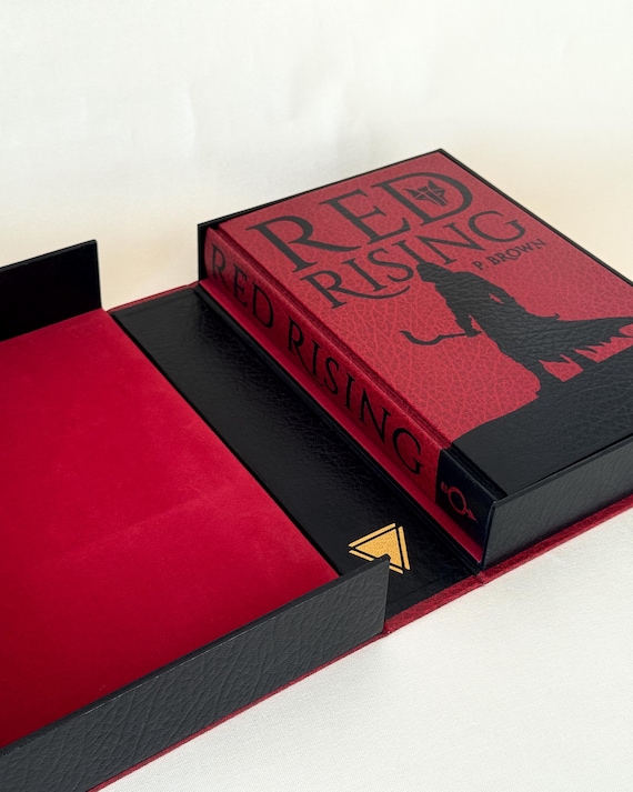 Red Rising with conservation box (rebind, handmade special edition)