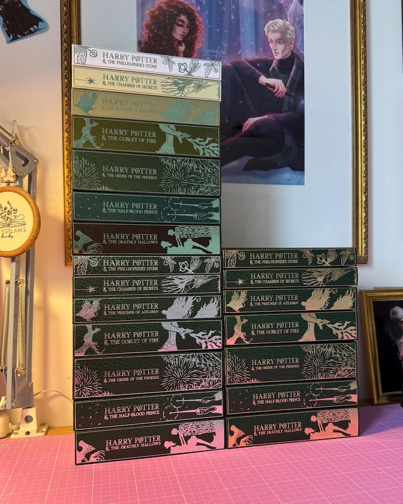 Harry Potter English Book Set (rebind, customizable handmade special edition) image 7