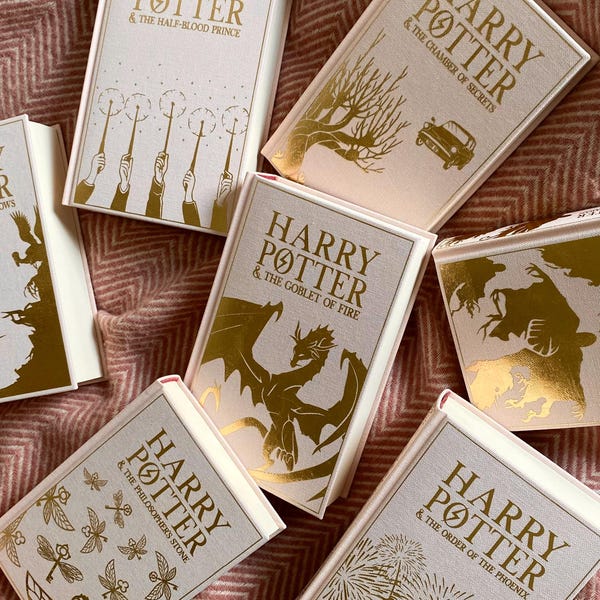 Harry Potter English Book Set (rebind, customizable handmade special edition)