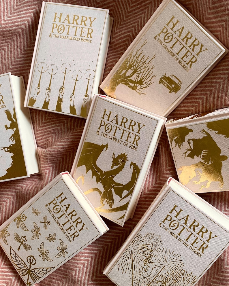 Harry Potter English Book Set (rebind, customizable handmade special edition) image 1