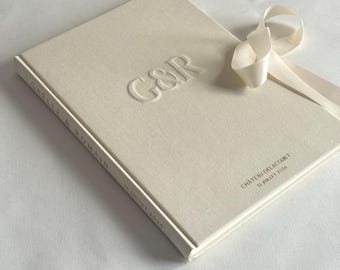 Libro degli ospiti fatto a mano (matrimonio, cerimonia)