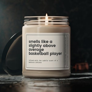 Basketball Candle, Gift for Basketball Player, Funny Basketball Gift, Christmas Gift for Basketball Player, Basketball Birthday Gift for Him