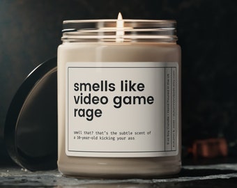 Video Game Rage Candle, Birthday Gift for Him, Funny Video Game Gift, Gift for Video Game Lover, Gamer Gift Boyfriend, Gift for Teenage Boy