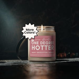 Custom Graduation Gift, Bachelors Graduation Gift, Masters Graduation, Nursing School Grad, Funny Grad Candle, PHD Graduation, College Grad