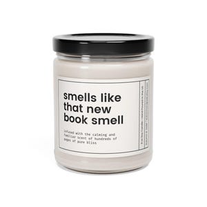 New Book Smell Candle, Gift for Avid Reader, Gift for Book Lover, Author Gift, Reading Candle, Birthday Gift for Reader, Gift for Bookworm image 6