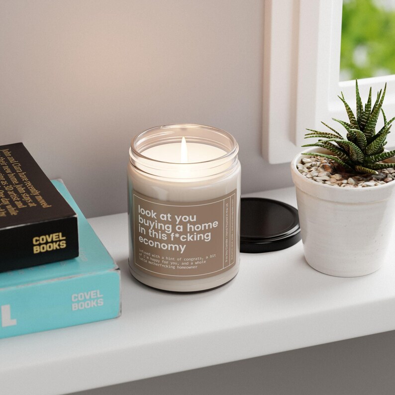 New Homeowner Gift, Housewarming Candle, Closing Day Gift, Funny New House Gift, Condo Owner, Closing Gift for House, House Warming Gift bild 9