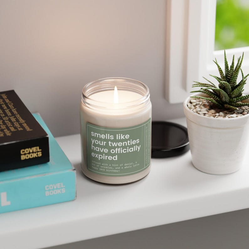 30th Birthday Candle, 30th Birthday Gift, Turning 30 Birthday Gift, Funny Birthday Gift, Dirty Thirty Candle, Best Friend Birthday Girl Gift image 9
