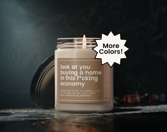 New Homeowner Gift, Housewarming Candle, Closing Day Gift, Funny New House Gift, Condo Owner, Closing Gift for House, House Warming Gift
