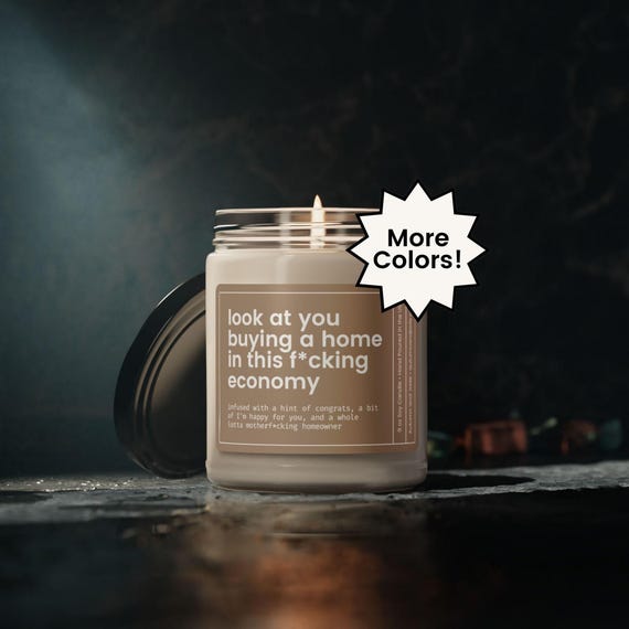 New Homeowner Gift, Housewarming Candle, Closing Day Gift, Funny New House Gift, Condo Owner, Closing Gift for House, House Warming Gift