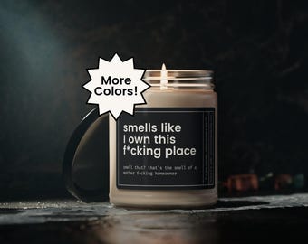New Homeowner Gift, Housewarming Candle, Closing Day Gift, Funny New House Gift, Condo Owner, Closing Gift for House, House Warming Gift