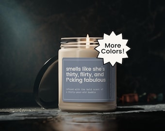 30th Birthday Gift, 30th Birthday Gift for Her, Funny Birthday Gift for Her, Birthday Candle for Best Friend, Birthday Gift for Best Friend