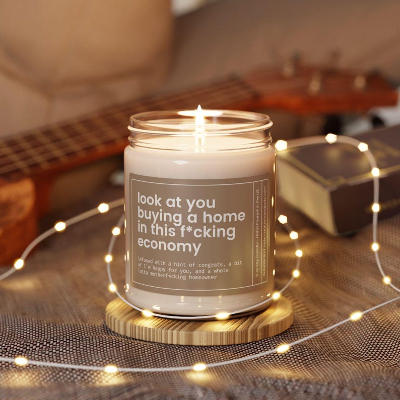 New Homeowner Gift, Housewarming Candle, Closing Day Gift, Funny New House Gift, Condo Owner, Closing Gift for House, House Warming Gift bild 8
