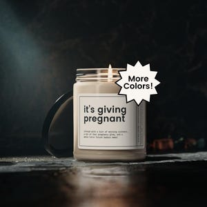 Funny Pregnancy Gift, Baby Shower Gift, Gift for Expecting Mom, First Time Mom Gift, Funny Pregnancy Candle, New Mom Gift, Pregnant Candle