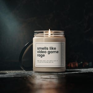 Video Game Rage Candle, Birthday Gift for Him, Funny Video Game Gift, Gift for Video Game Lover, Gamer Gift Boyfriend, Gift for Teenage Boy