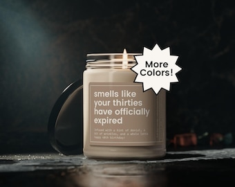 40th Birthday Candle, 40th Birthday Gift, Turning 40 Birthday Gift, Funny Birthday Gift, Thirties Expired Candle, Birthday Girl, Best Friend