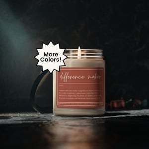 Regalo de agradecimiento para maestros, regalo para maestros, vela para maestros, regalo de Navidad para maestros, regalo de fin de año escolar para maestros, regalo para marcar la diferencia