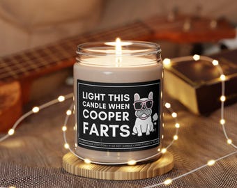 Custom French Bulldog Gift, French Bulldog Farts Candle, Funny Frenchie Gift, Frenchie Mom, Dad Gift, French Bulldog Lover Gift, Dog Lover