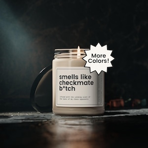 Chess Candle, Gift for Chess Player, Funny Chess Gift, Christmas Gift for Chess Player, Chess Birthday Gift For Him, Chess Gift for Him