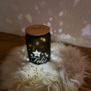 Lantern star child memory star glass gift