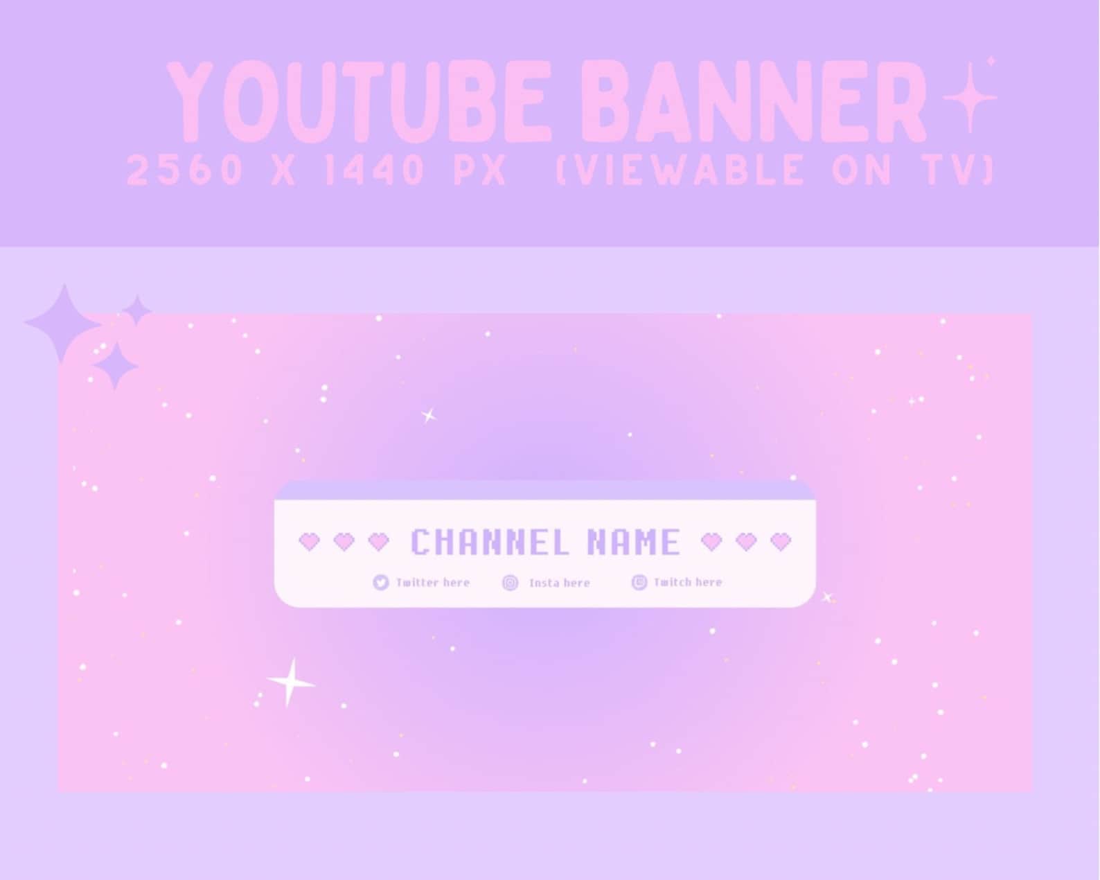 Cute Youtube Custom Channel Kit | Intros / Endscreens / Banner ...