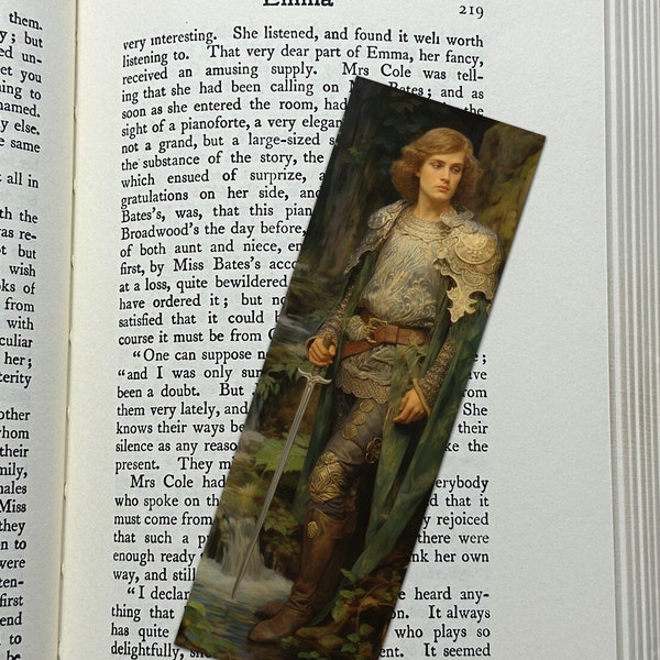 Young King Arthur (High Quality Print Bookmark) Unique Gifts for Readers