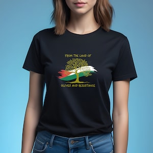 Palestine Flag Shirt | Free Gaza Shirt | Unisex Resistance Tee | Save Palestine Gift | Arabic Solidarity | Support Gaza T-shirt