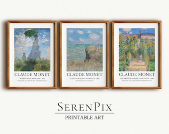 Claude Monet Art Prints: Gallery Wall Set (Digital Download)